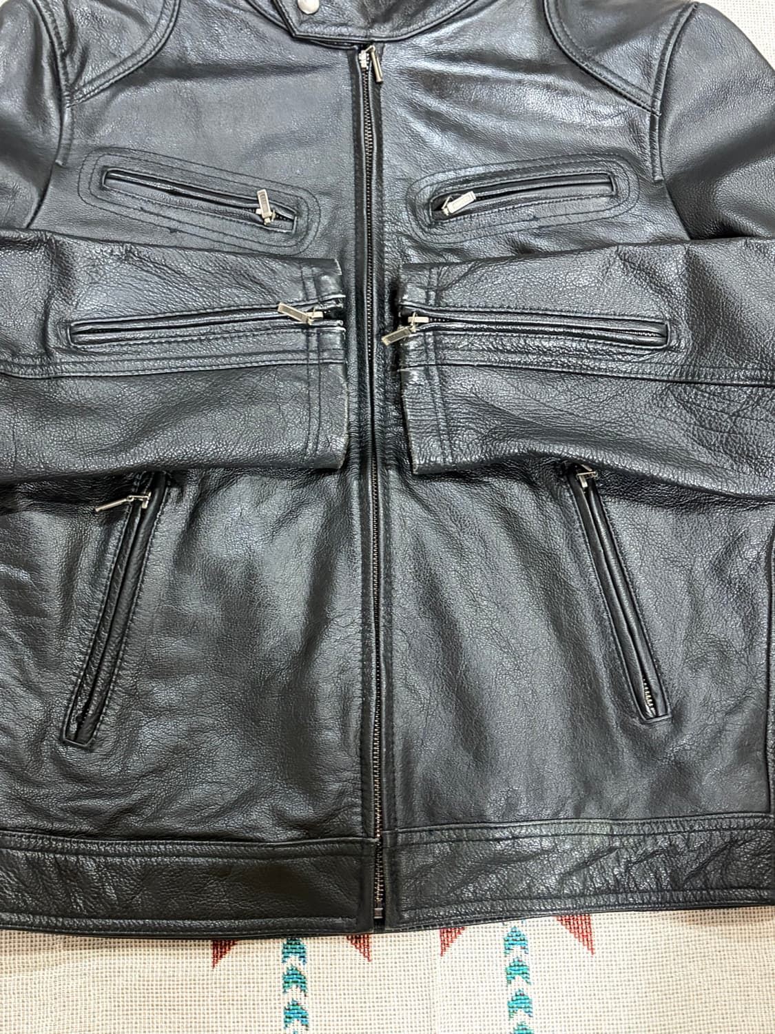 Lars Bell 카페레이서 싱글라이더 가죽 자켓 상품이미지4