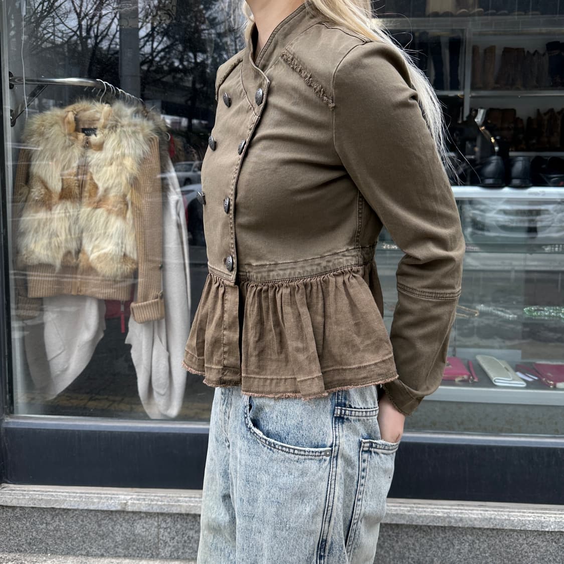 00s 프리피플 라이트웨이트 러플 나폴레옹 자켓 상품이미지6