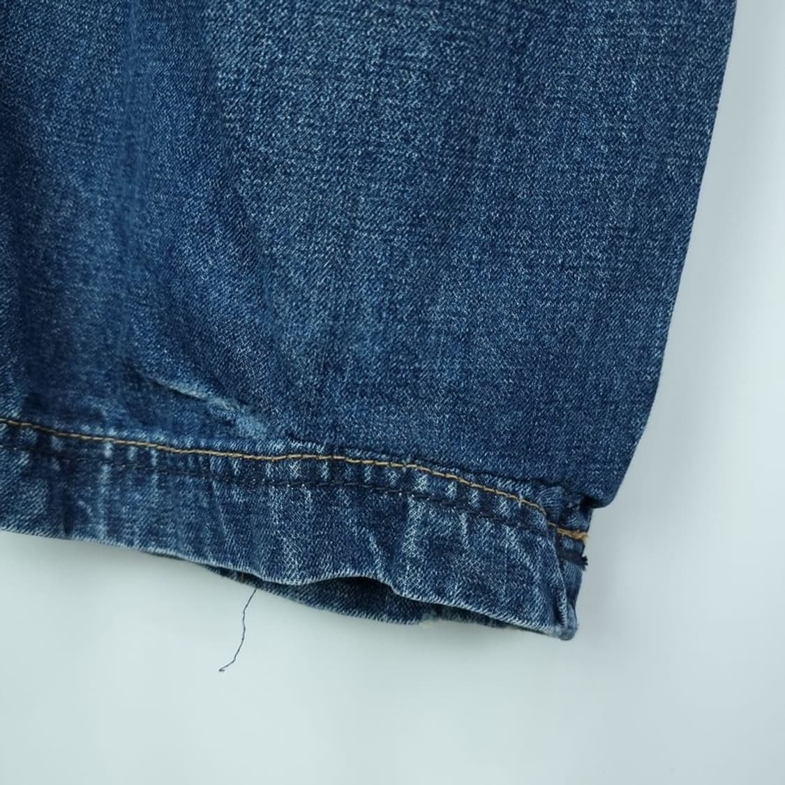 [빈티지] 워시드 바이커 디테일 데님 팬츠 청바지 M17847 상품이미지10