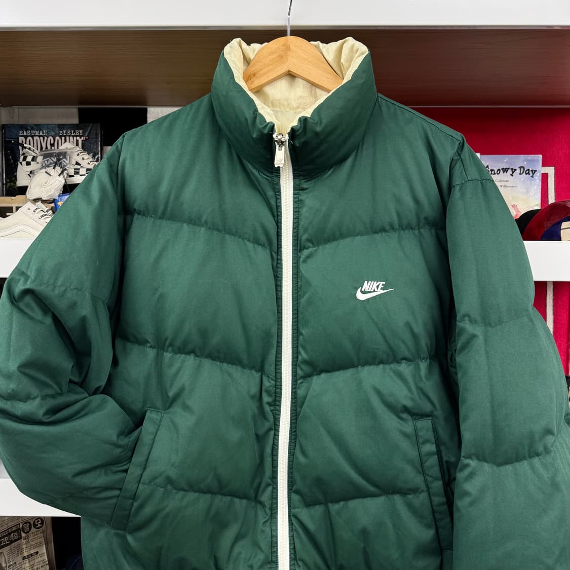 90s 나이키 삼나 리버시블 푸퍼 패딩 (L)   상품이미지6