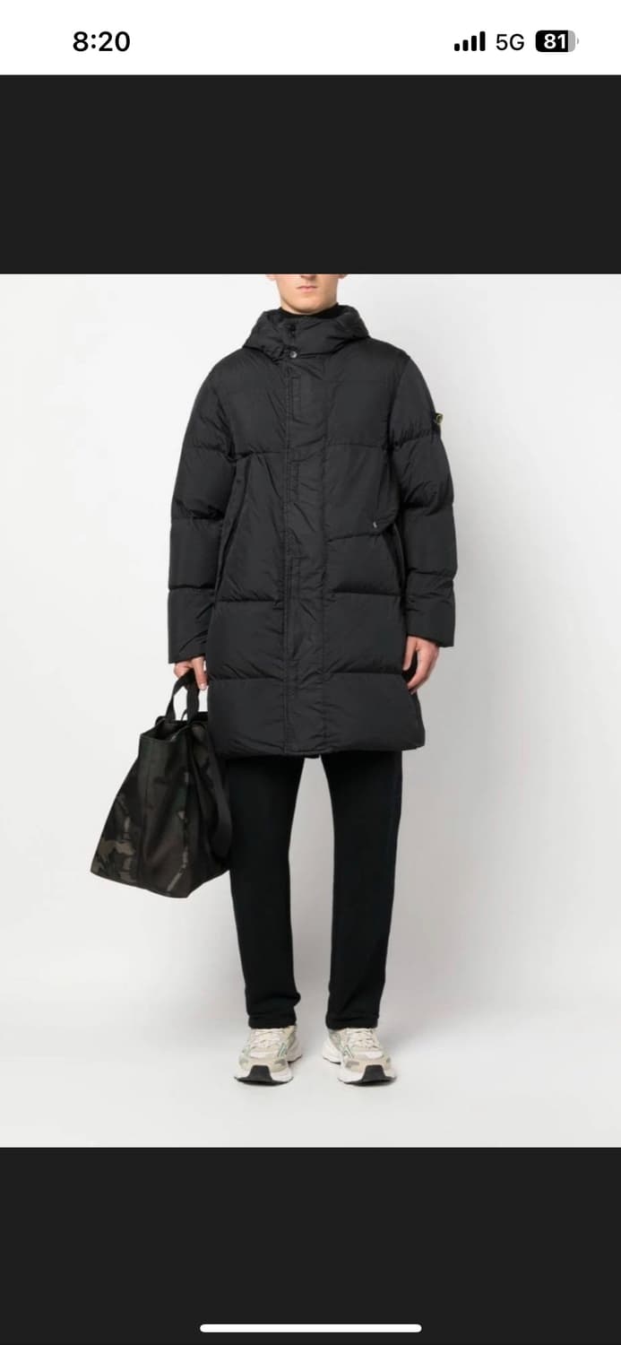 스톤아일랜드 롱패딩 23FW 블랙 M 105 새상품급 상품이미지1
