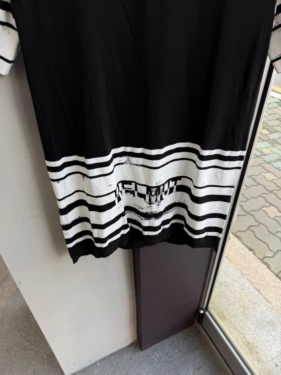 S/ 헬무트랭 디스트레스드 저지 아카이브 반팔 상품이미지4