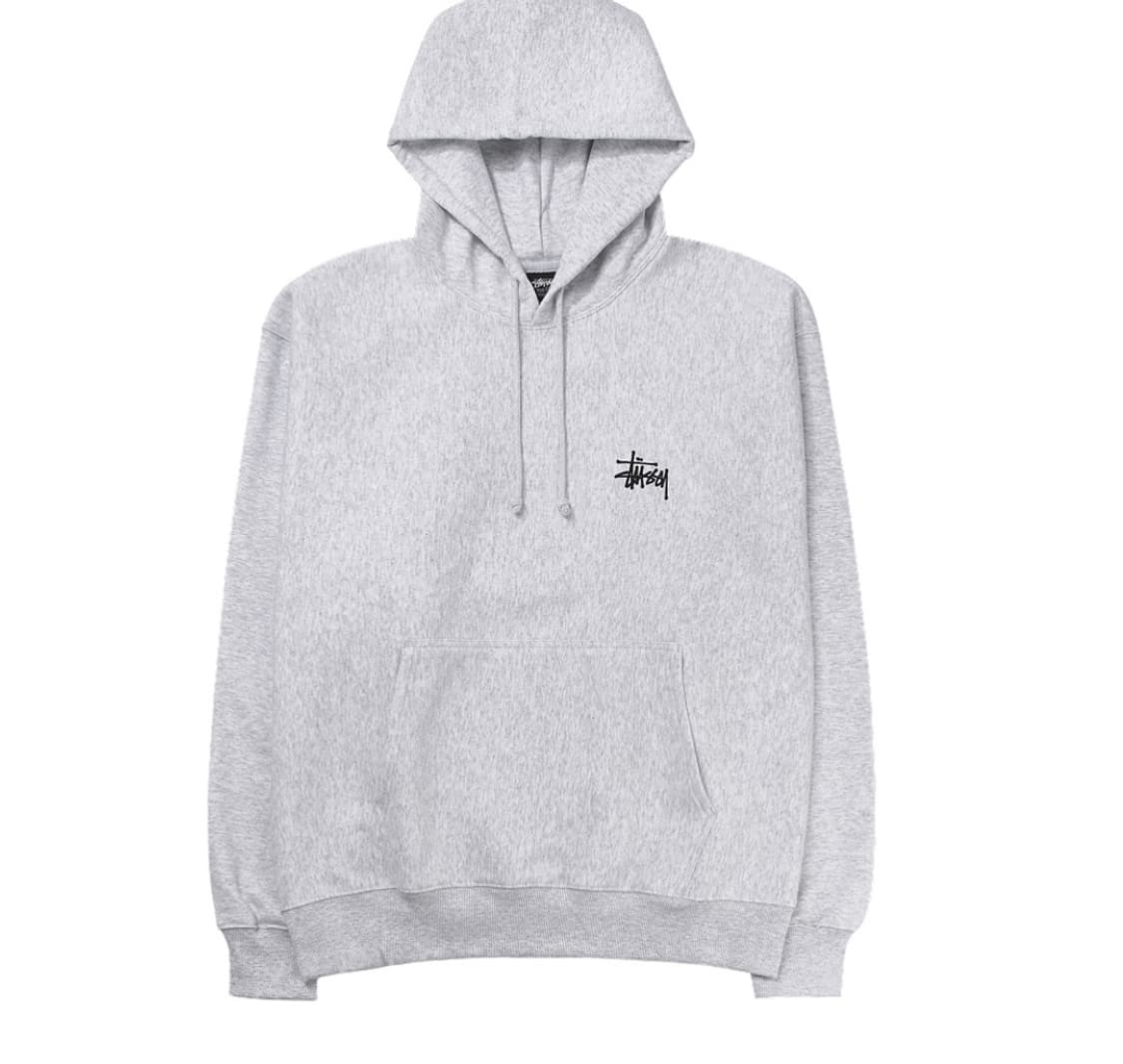 스투시 베이직 스투시 후드 애쉬 헤더 상품이미지1