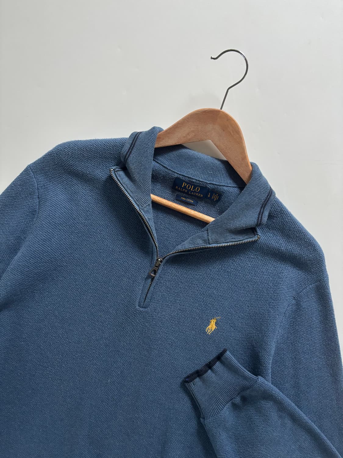 Polo 폴로 랄프로렌 신형 딥블루 피마코튼 하프집업 상품이미지2