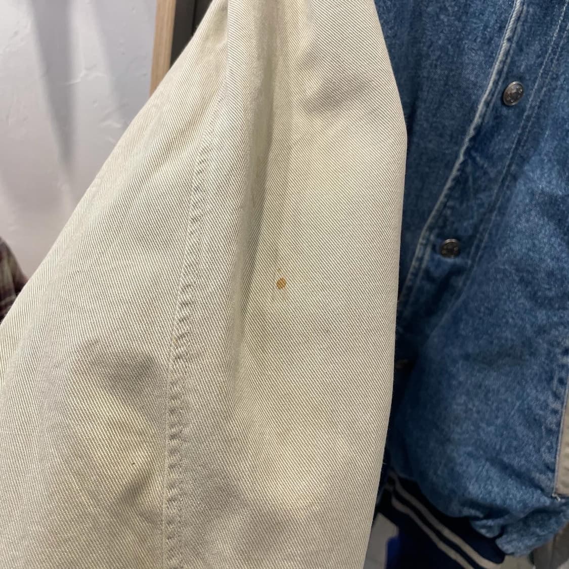 빈티지 데님 바시티자켓 s-m 상품이미지3