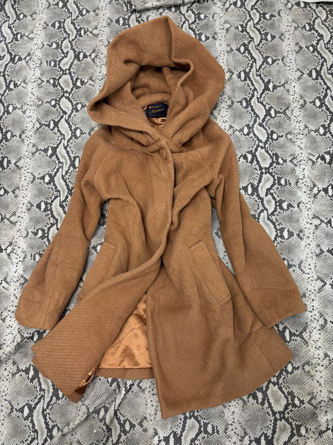 Mori Girl Mood Over-Hoodie Beige Coat 상품이미지6