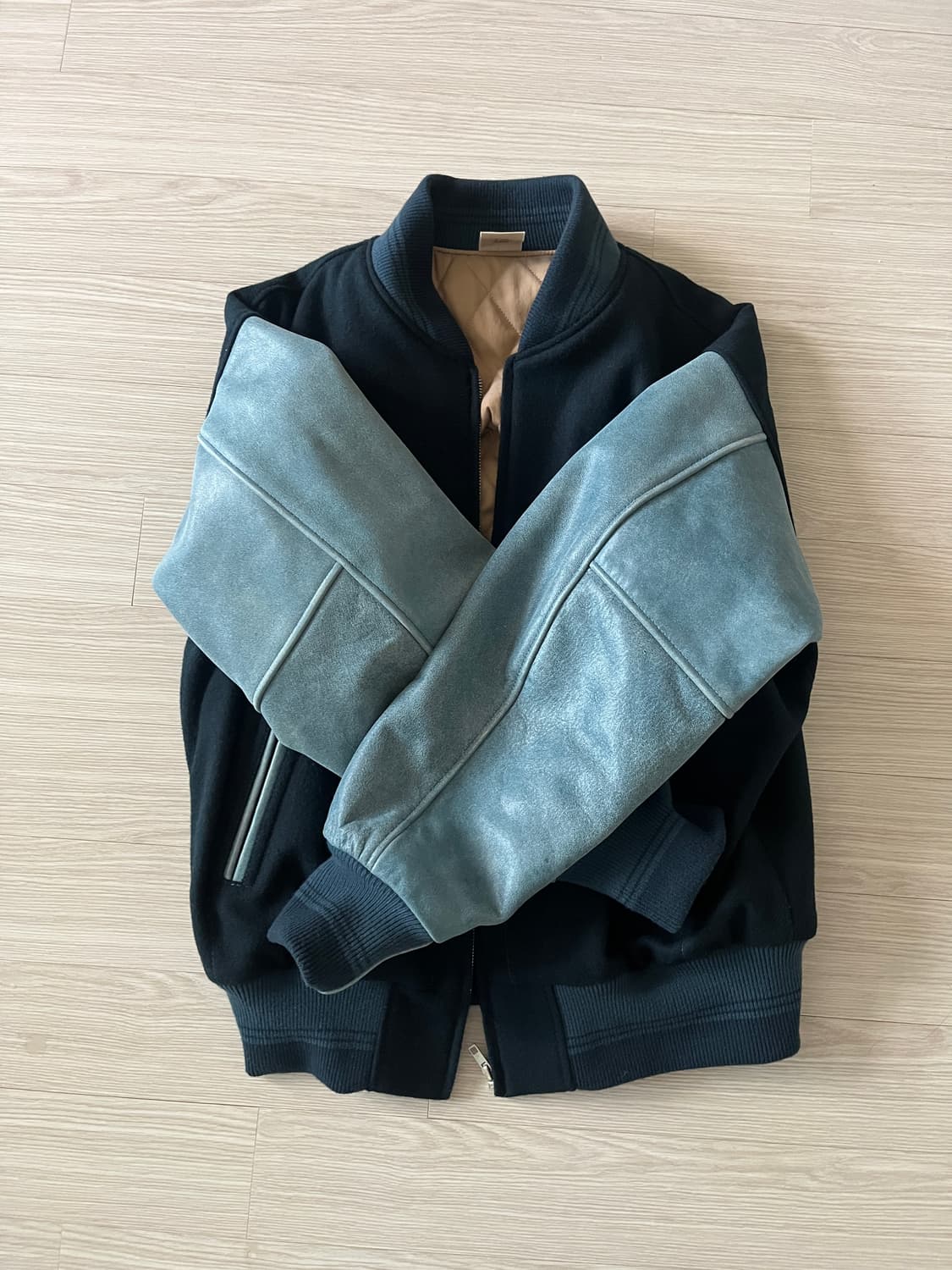 Khakis  x champion (카키스 챔피온) 바시티 M 팝니다 상품이미지2