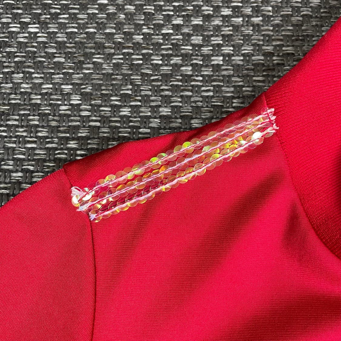 A6 레드 y2k 스팽글 약기모 져지 트랙탑 55 상품이미지4