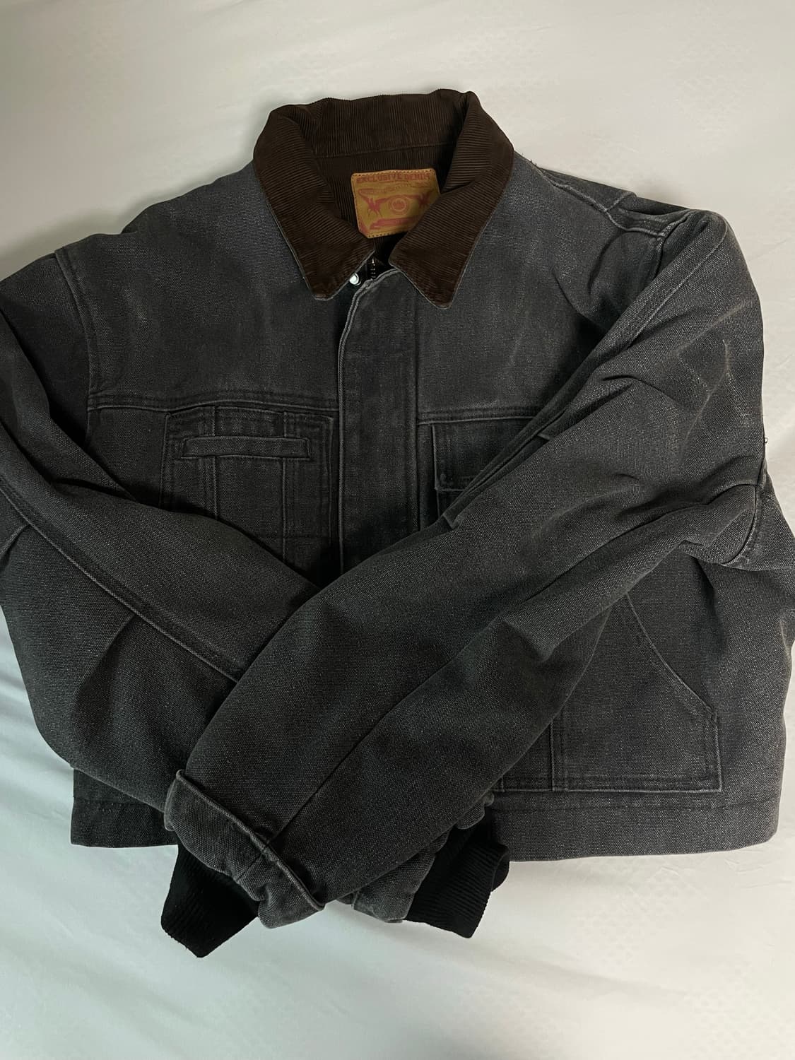 (L) DNSR 빈티지 크롭워크 자켓 블랙 상품이미지3