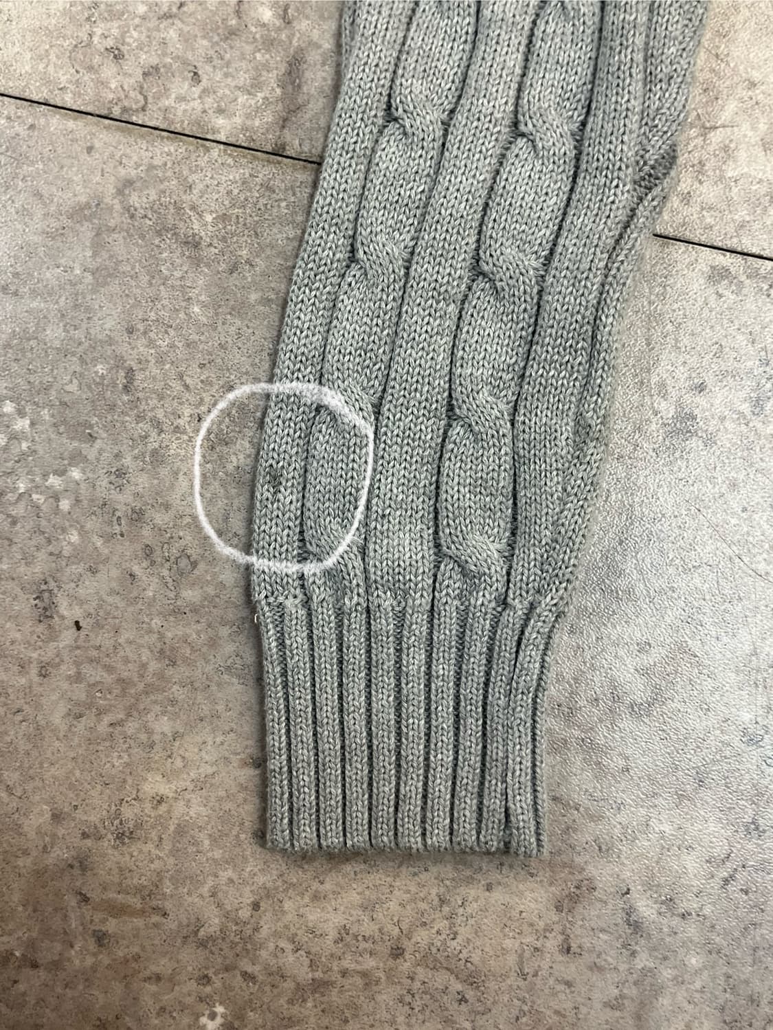 폴로 랄프로렌 꽈배기 니트 그레이 M #csz2544 상품이미지9