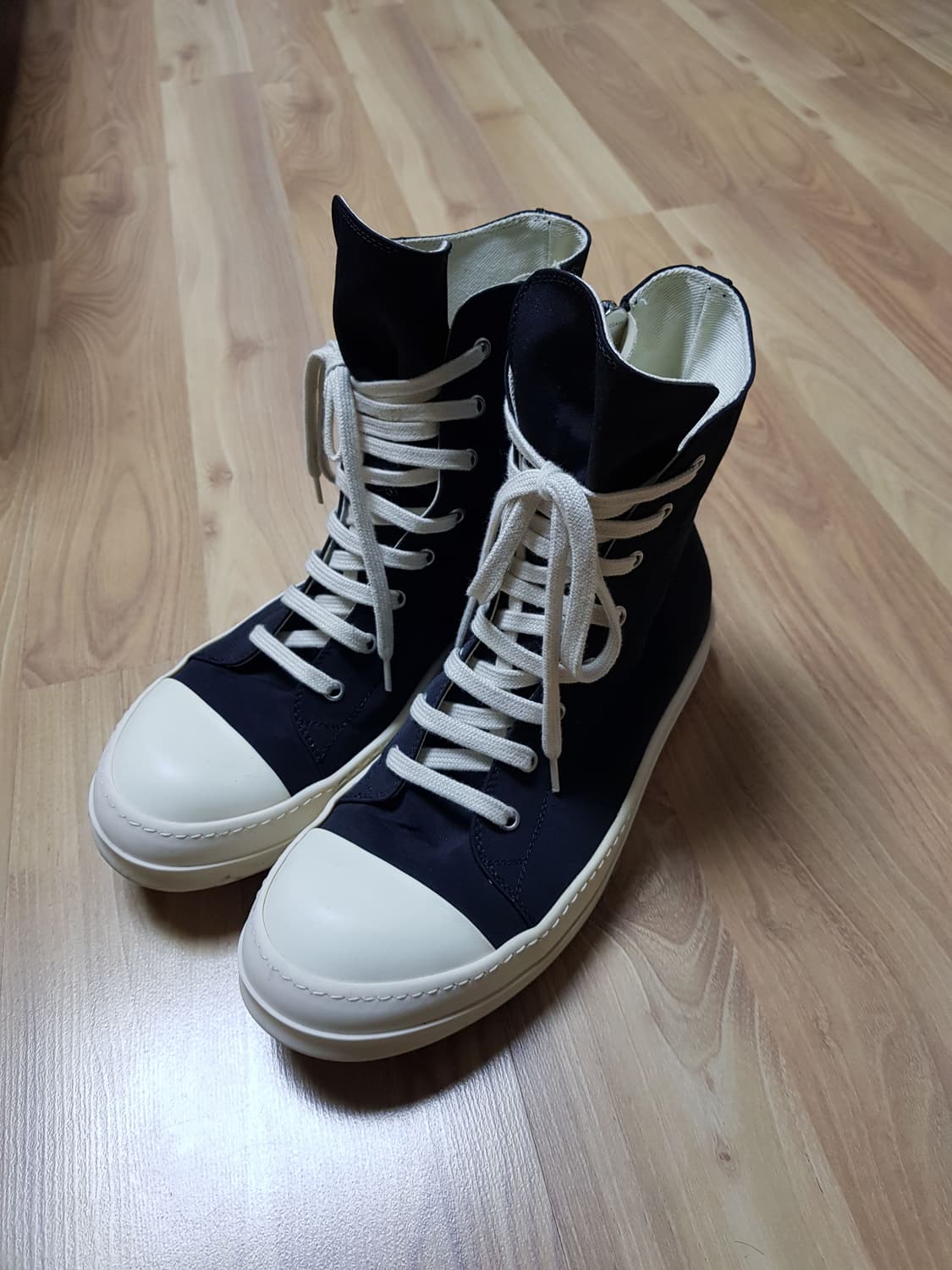 릭오웬스 다크쉐도우 라몬즈 컨버스 하이탑 스니커즈 상품이미지1