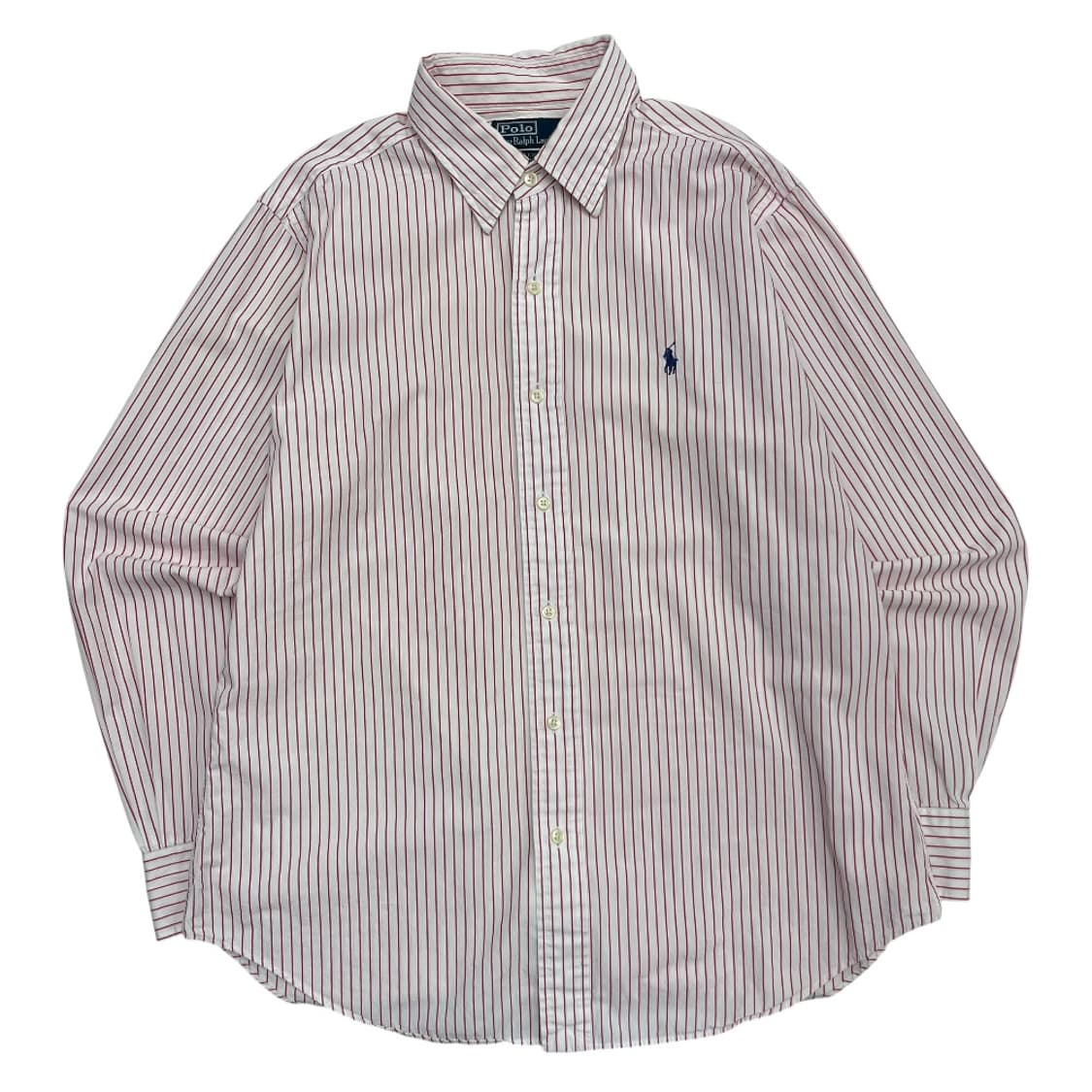 폴로 랄프로렌 네이비포니 레드 단가라 화이트 셔츠 42 상품이미지2