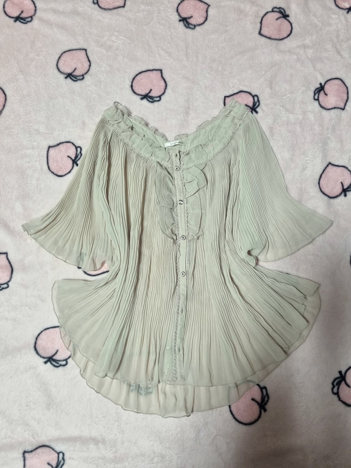 엑시즈팜 천사핏 시스루 블라우스  상품이미지1