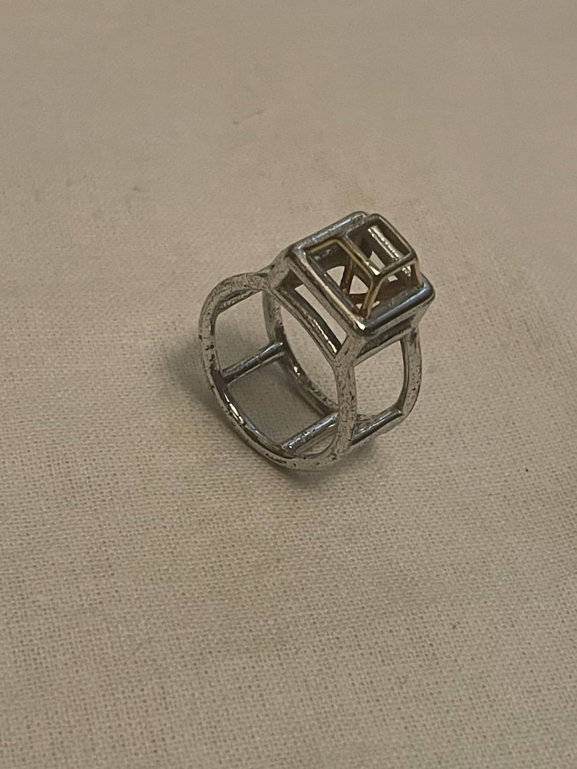 Maison Martin Margiela 11 크리스탈 구조 링 상품이미지1