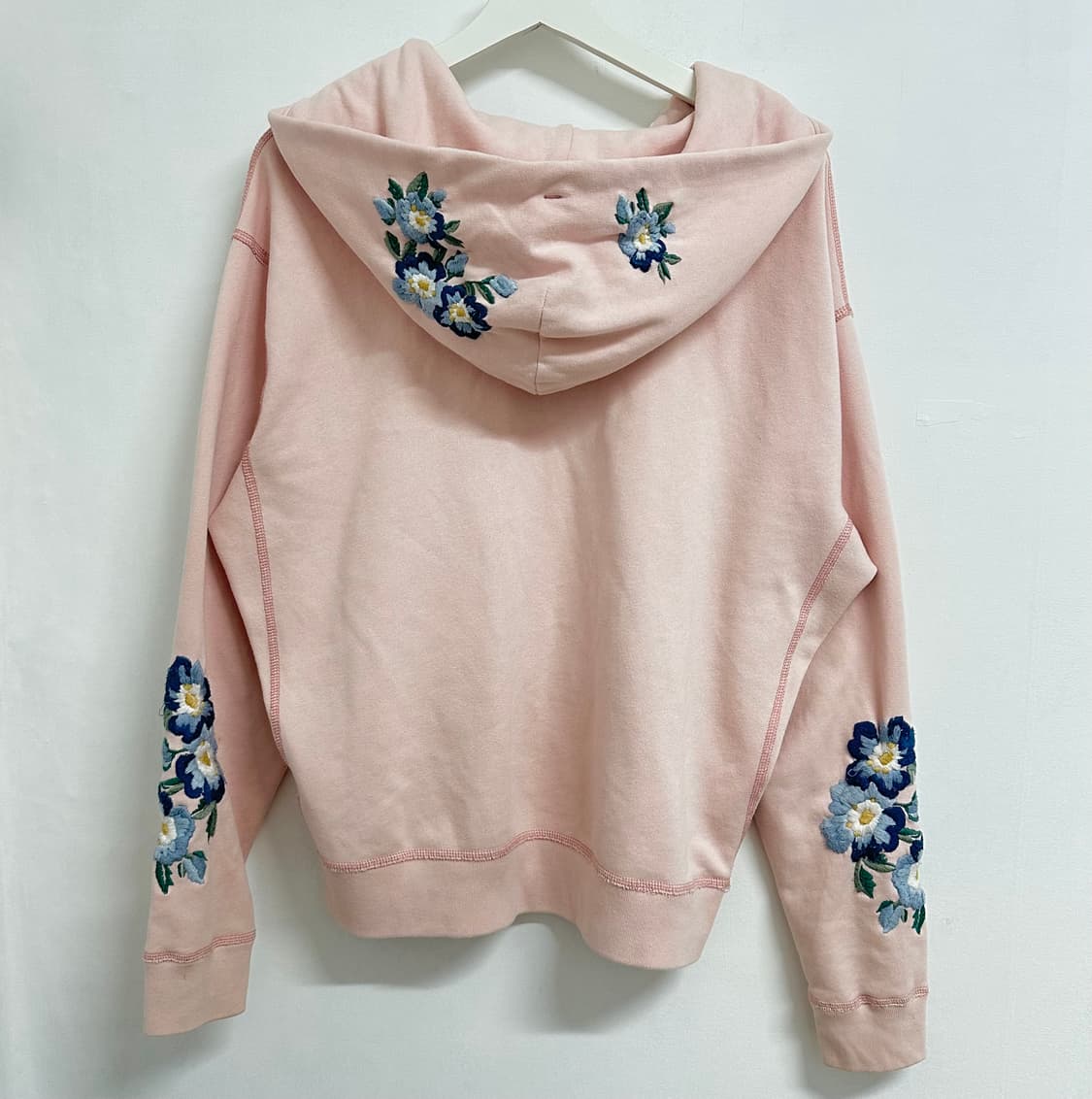 아베크롬비 플라워 자수 빈티지 후드티 상품이미지3