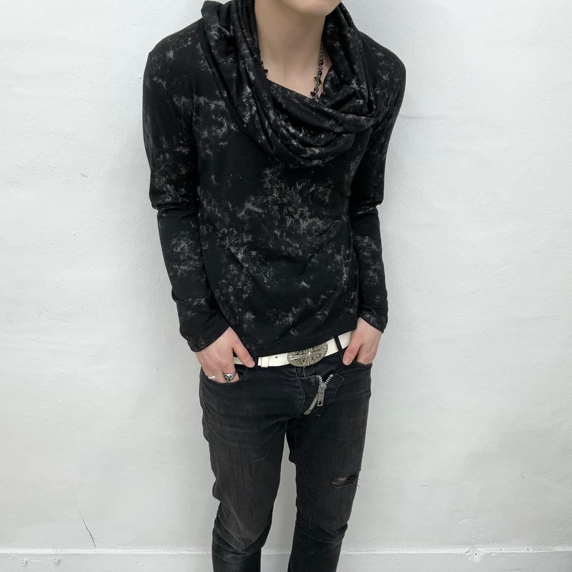 Tornado mart bleach drape long sleeve 상품이미지2