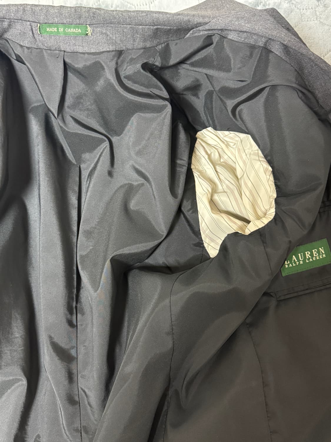 랄프로렌 캐나다 제조 그레이 수트 셋업 상품이미지3