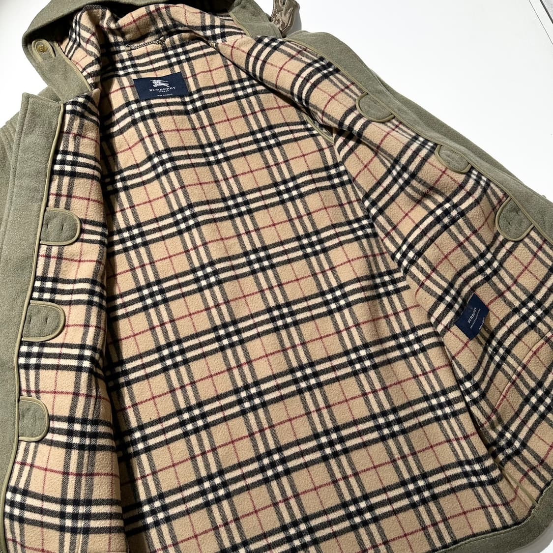 버버리 노바체크 라이닝 더플 코트 상품이미지7