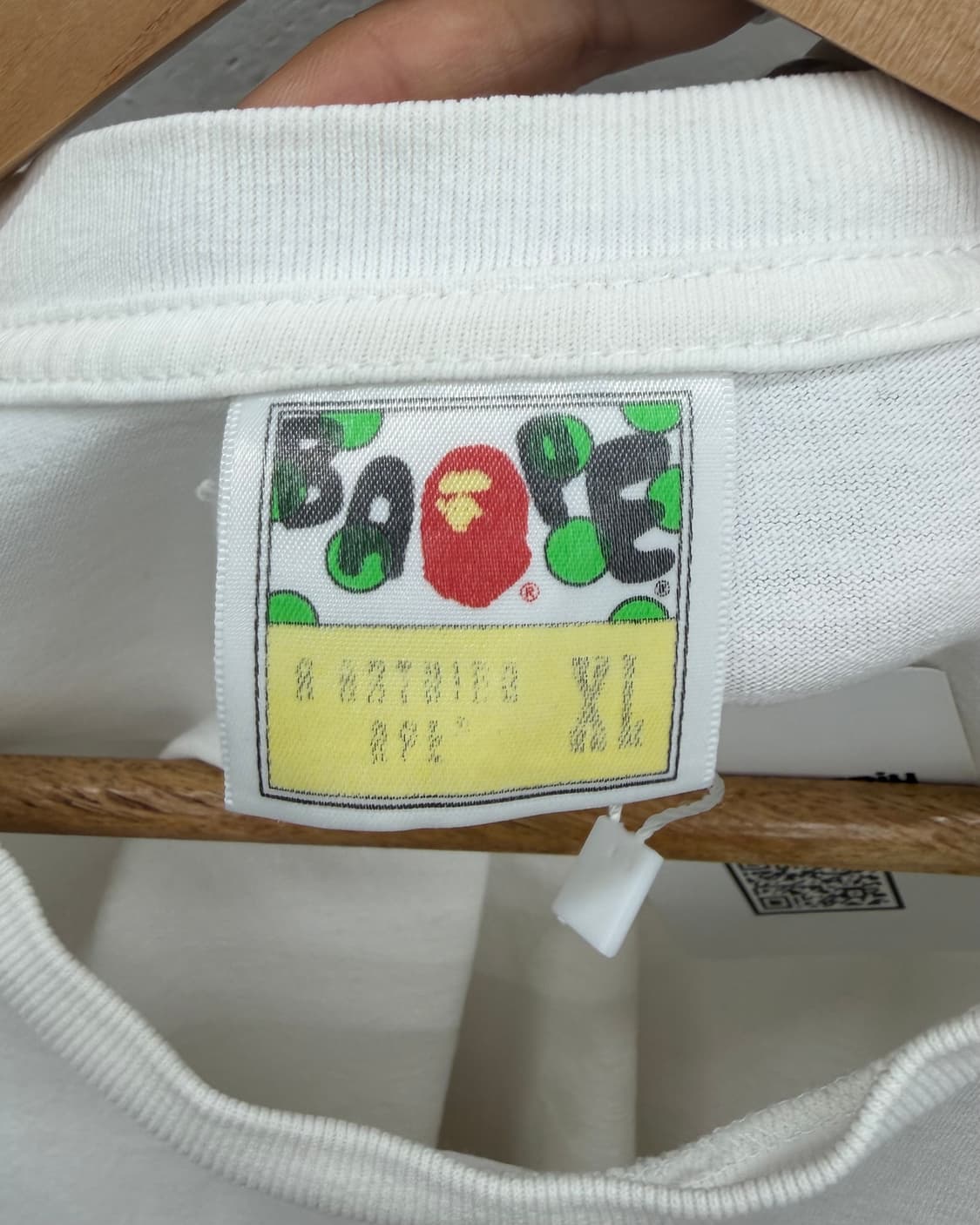 베이프 빅 에이프 카모 페이스 티셔츠 화이트 상품이미지8
