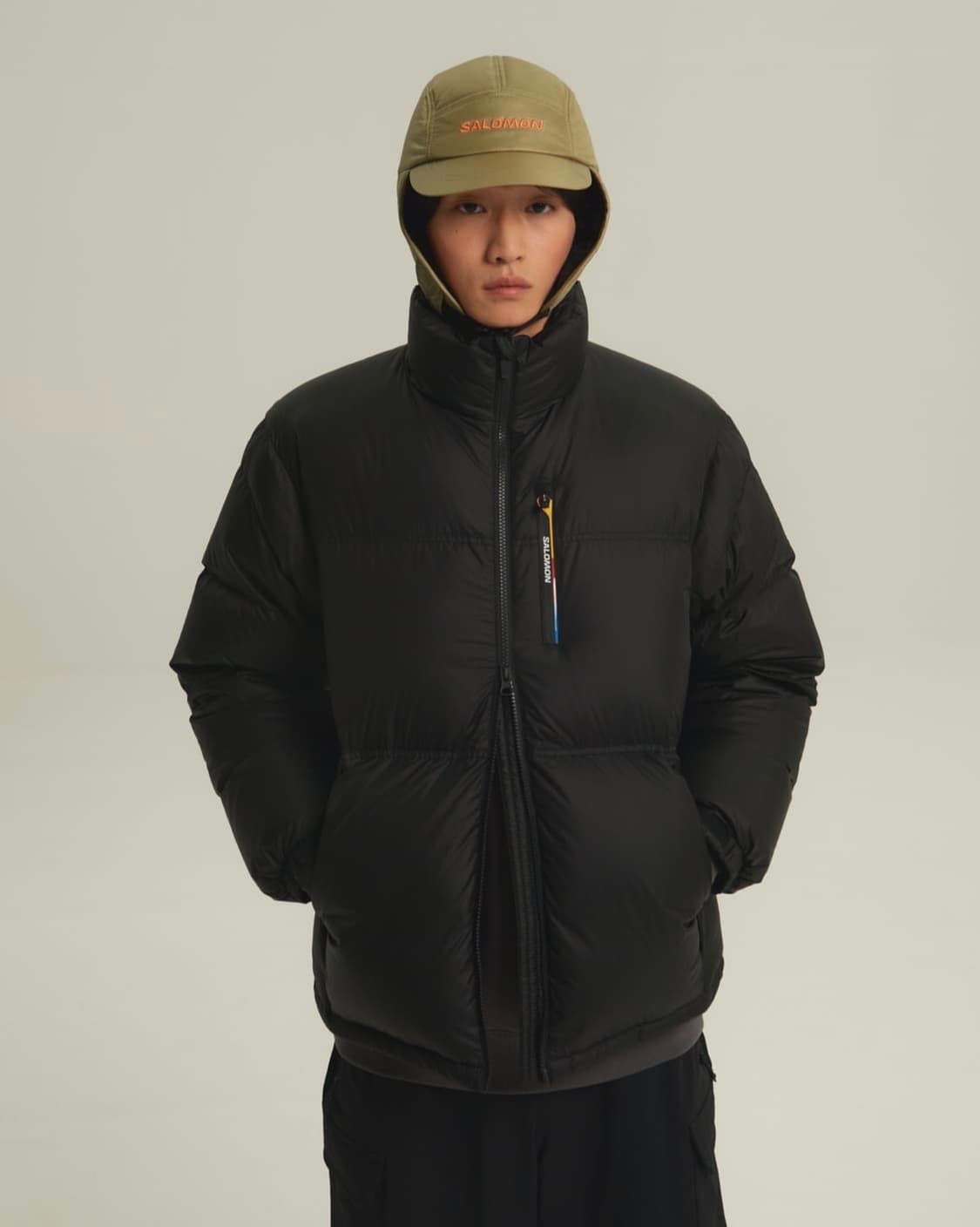 살로몬 컨투어 자켓 패딩 블랙 상품이미지1
