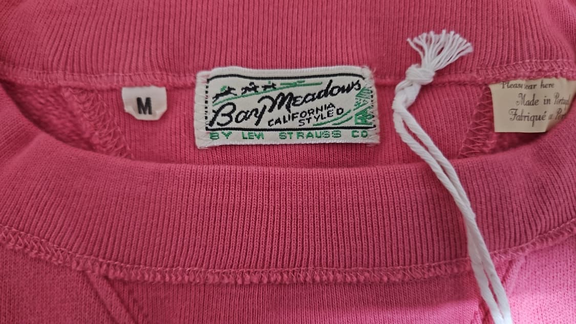 리바이스 LVC 1940's 베이 메도우 스웨트셔츠 데저트 로즈 M 상품이미지6