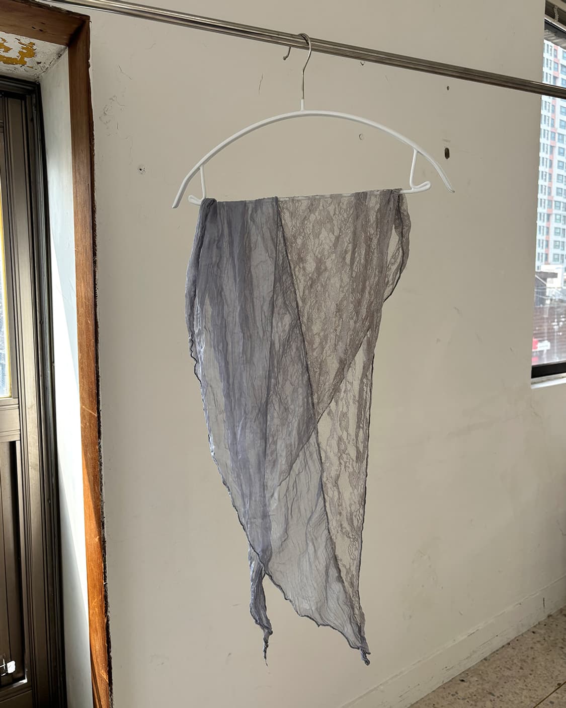 two-way lace wrinkle viscose scarf 상품이미지3