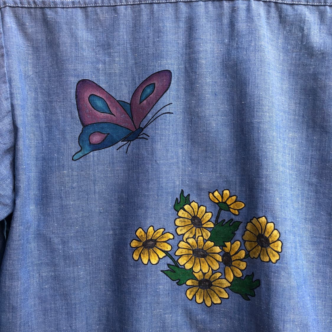 70s Sears chambray shirt-S 상품이미지9