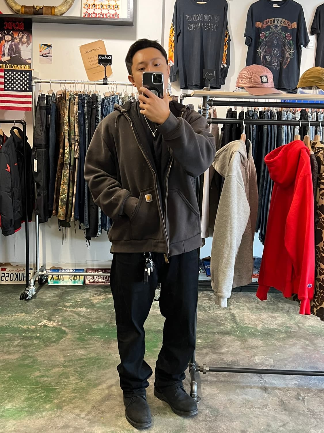 [L] 칼하트 레인 디펜더 루틀랜드 써멀 라이닝 후드 집업 상품이미지9