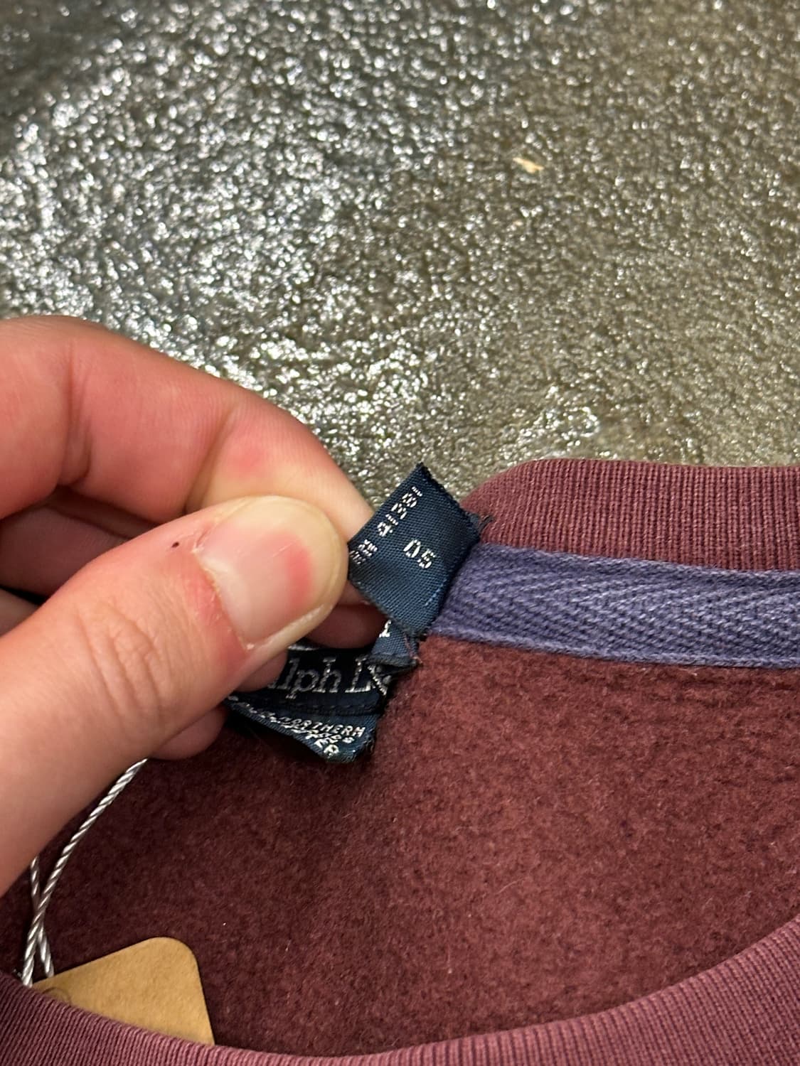 POLO 폴로 랄프로렌 버건디 스웻셔츠 맨투맨 M 상품이미지6