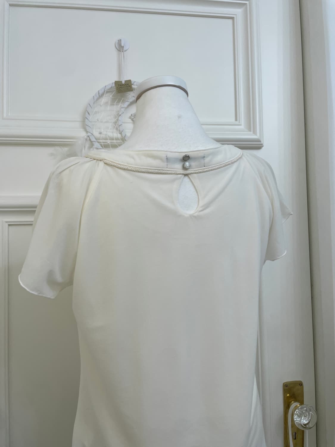 ivory pleats reglan chiffon blouse 상품이미지4