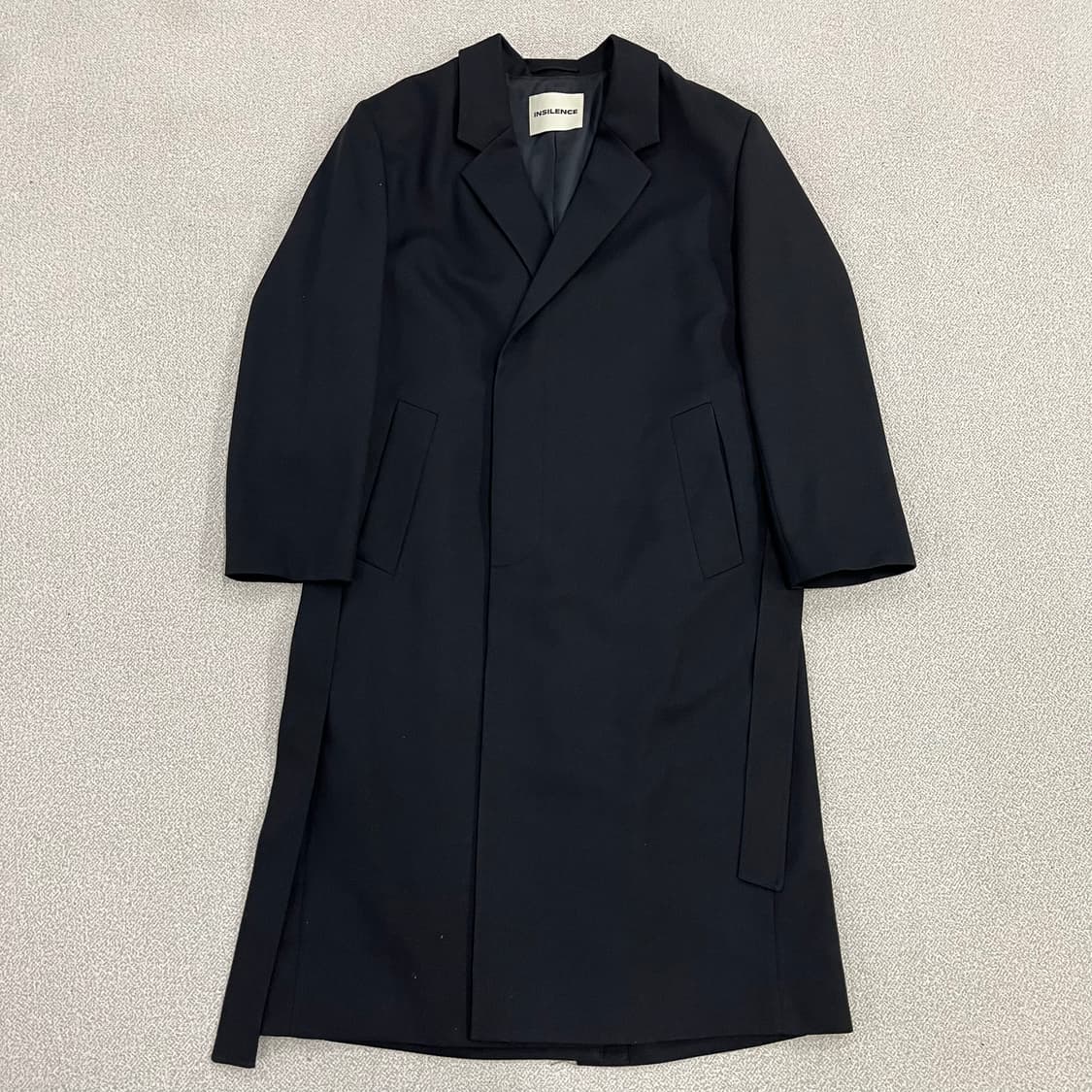 [S] 인사일런스 히든버튼 트렌치 롱코트 자켓 0107M1 상품이미지1