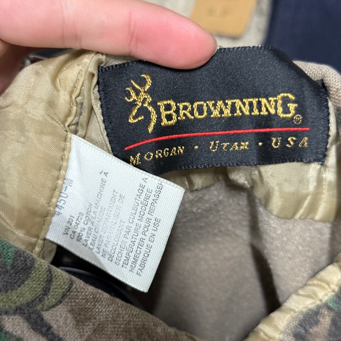 Browning USA 정글 카모 패턴 코튼 긴팔 셔츠 상품이미지5