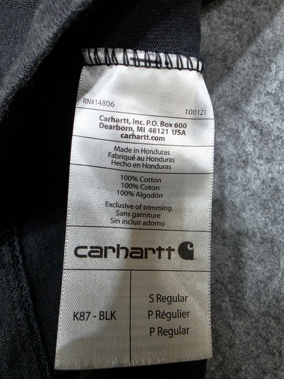 칼하트 포켓 워크웨어 오리지널핏 빈티지 반팔티 S 상품이미지6