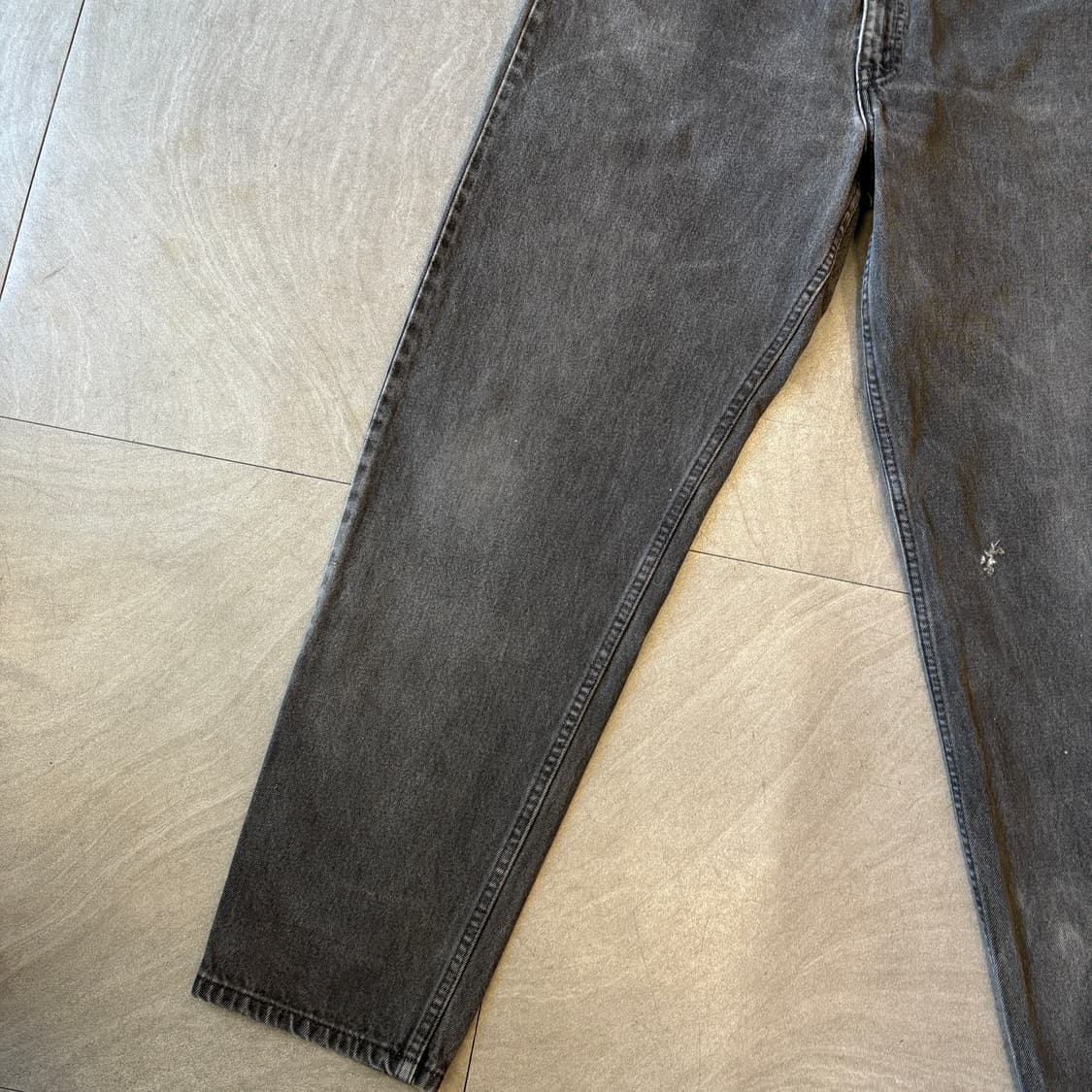 90s Levis 리바이스 550 데님 오렌지탭 블랙 팬츠  상품이미지8