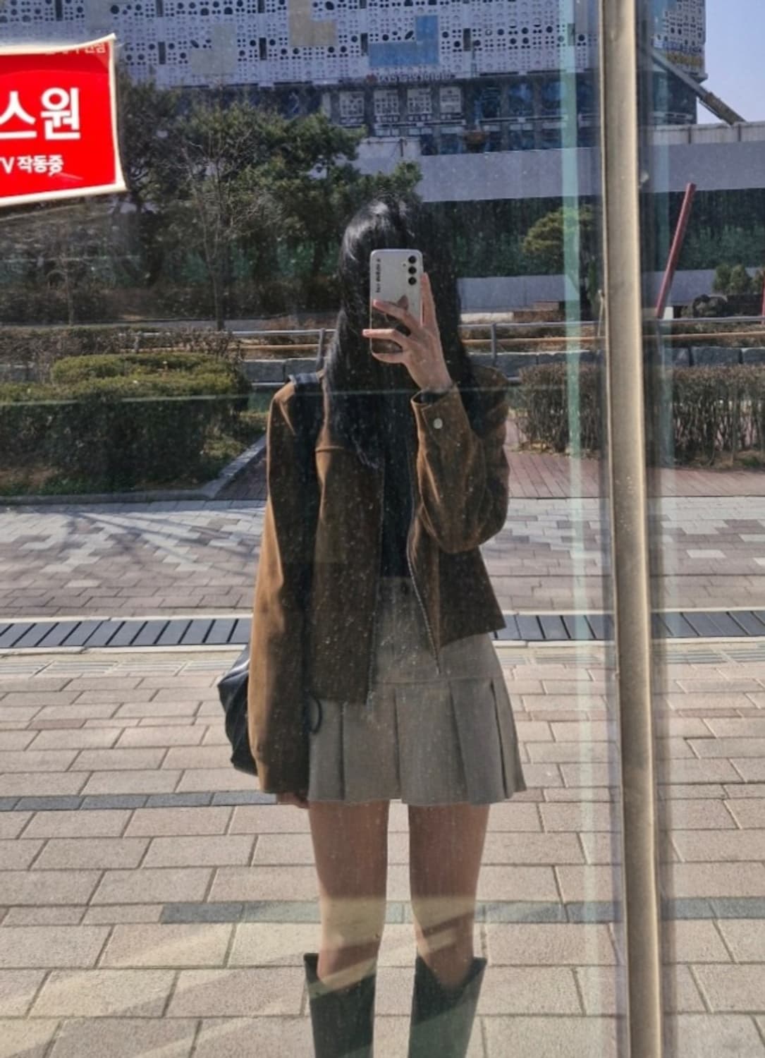 (착샷O)라퍼지포우먼 인시전 레이싱 스웨이드 자켓 상품이미지3