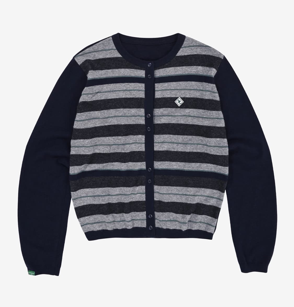 노컨텐츠 캐시미어 울 스트라이프 가디건 _ 네이비 상품이미지1