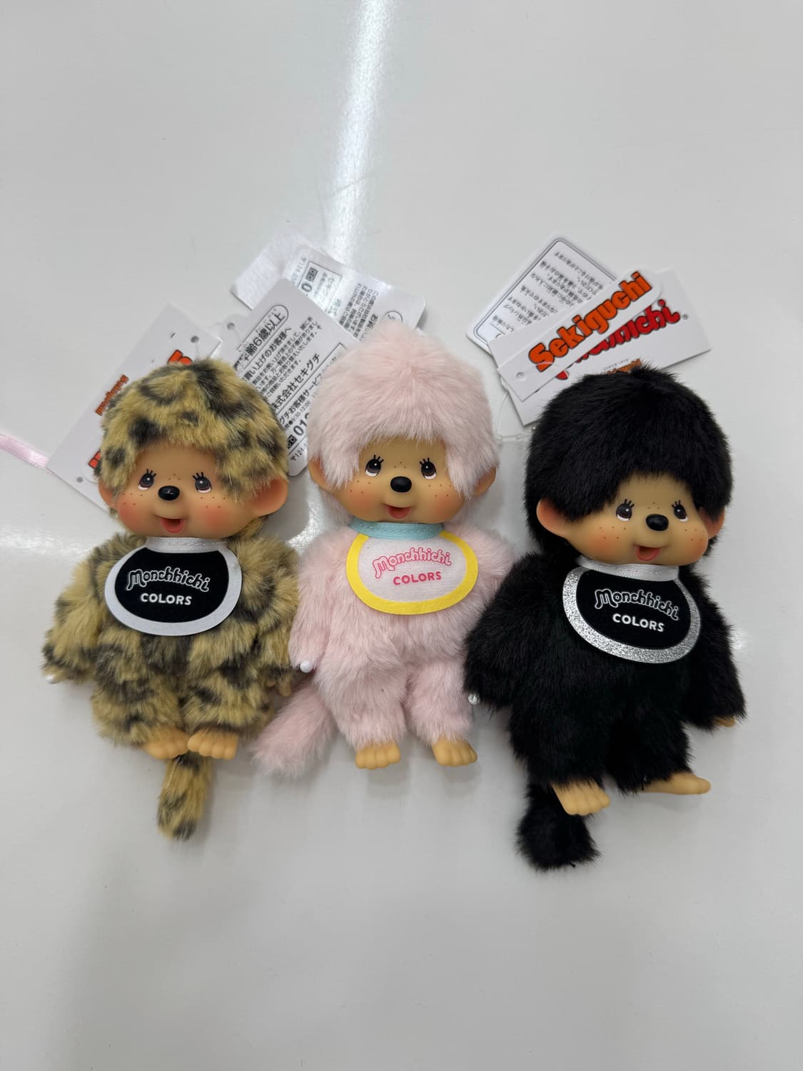 몬치치 키링 호피, 블랙, 연핑크 상품이미지1