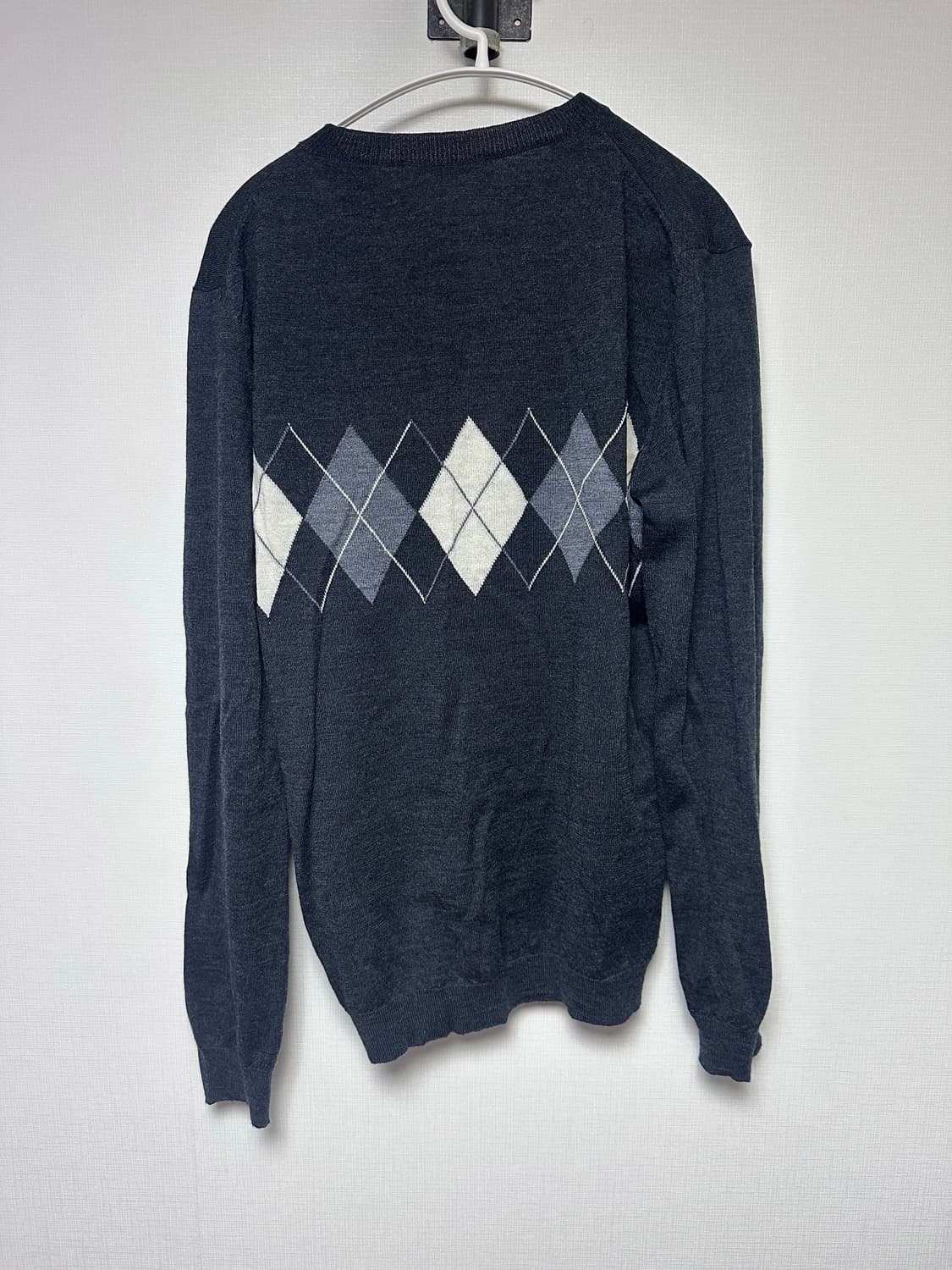 팔로마울 깁스 아가일 v넥 니트 상품이미지3