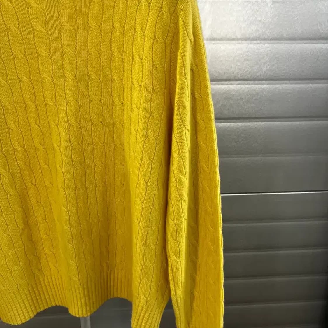 Polo 폴로 랄프로렌 캐시미어100% 케이블 니트 L 상품이미지4