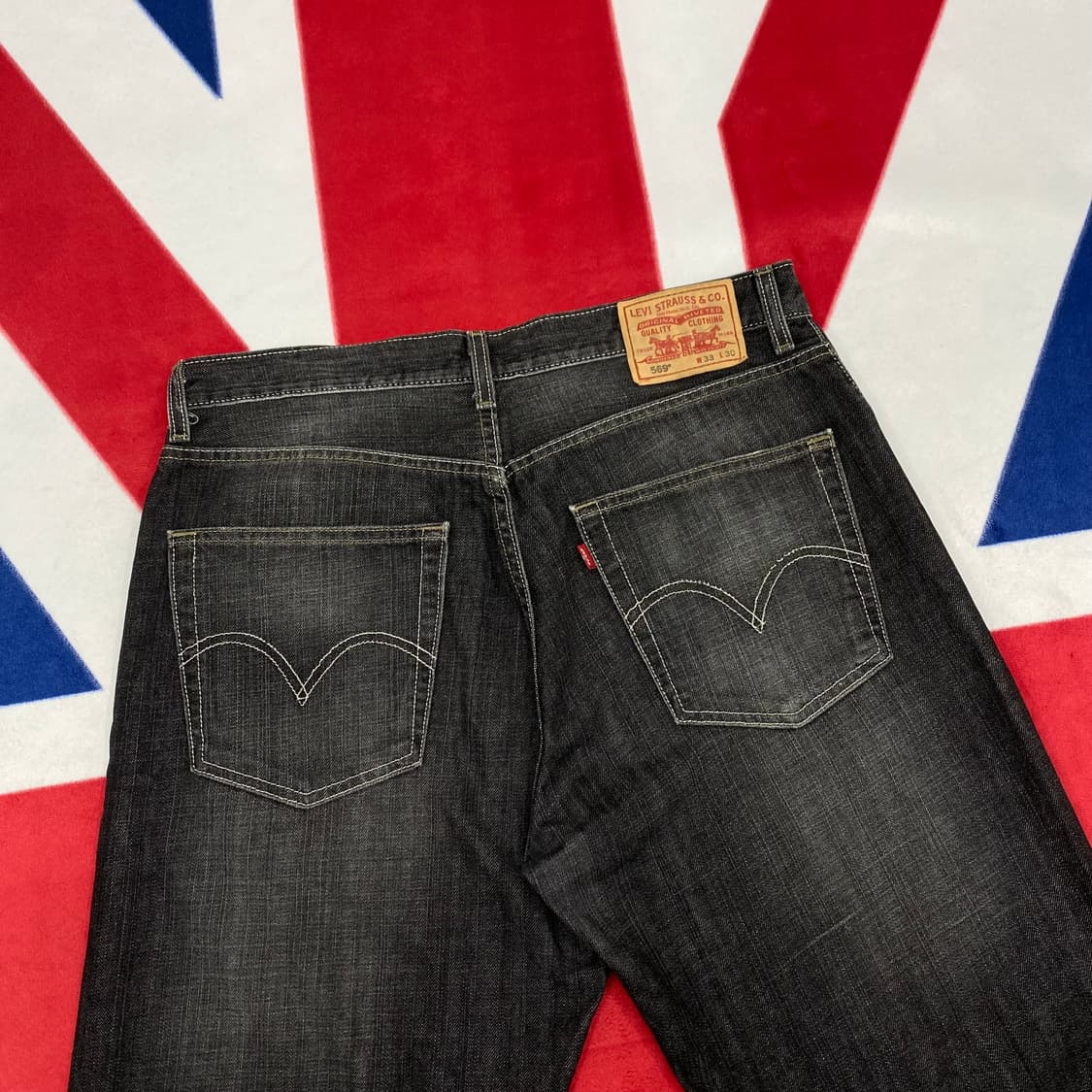 리바이스 569 흑청데님 팬츠 33 상품이미지4