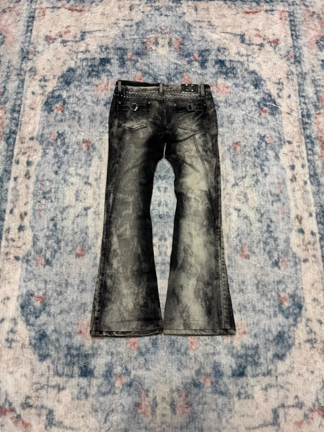 Unknown punk stud boots cut denim pants 상품이미지7