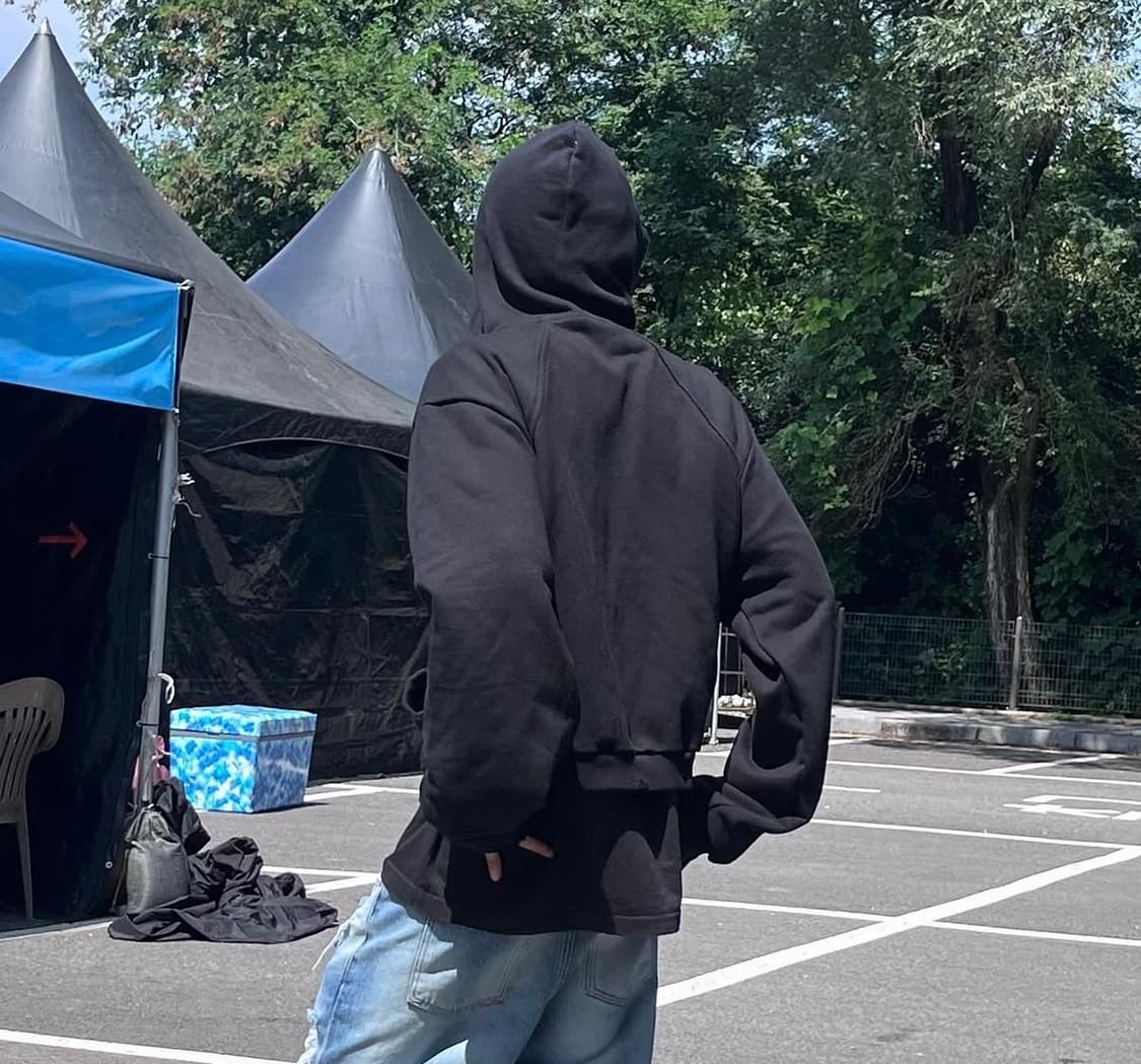 이그노어 DESTROYED CROP HOODIE ZIP 상품이미지2