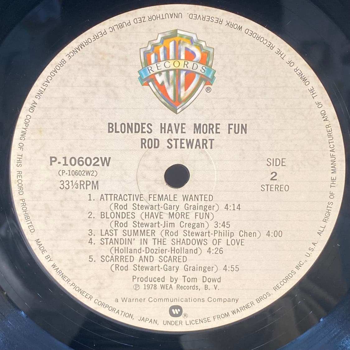 (중고LP-팝록) Rod Stewart -Blondes Have 상품이미지5