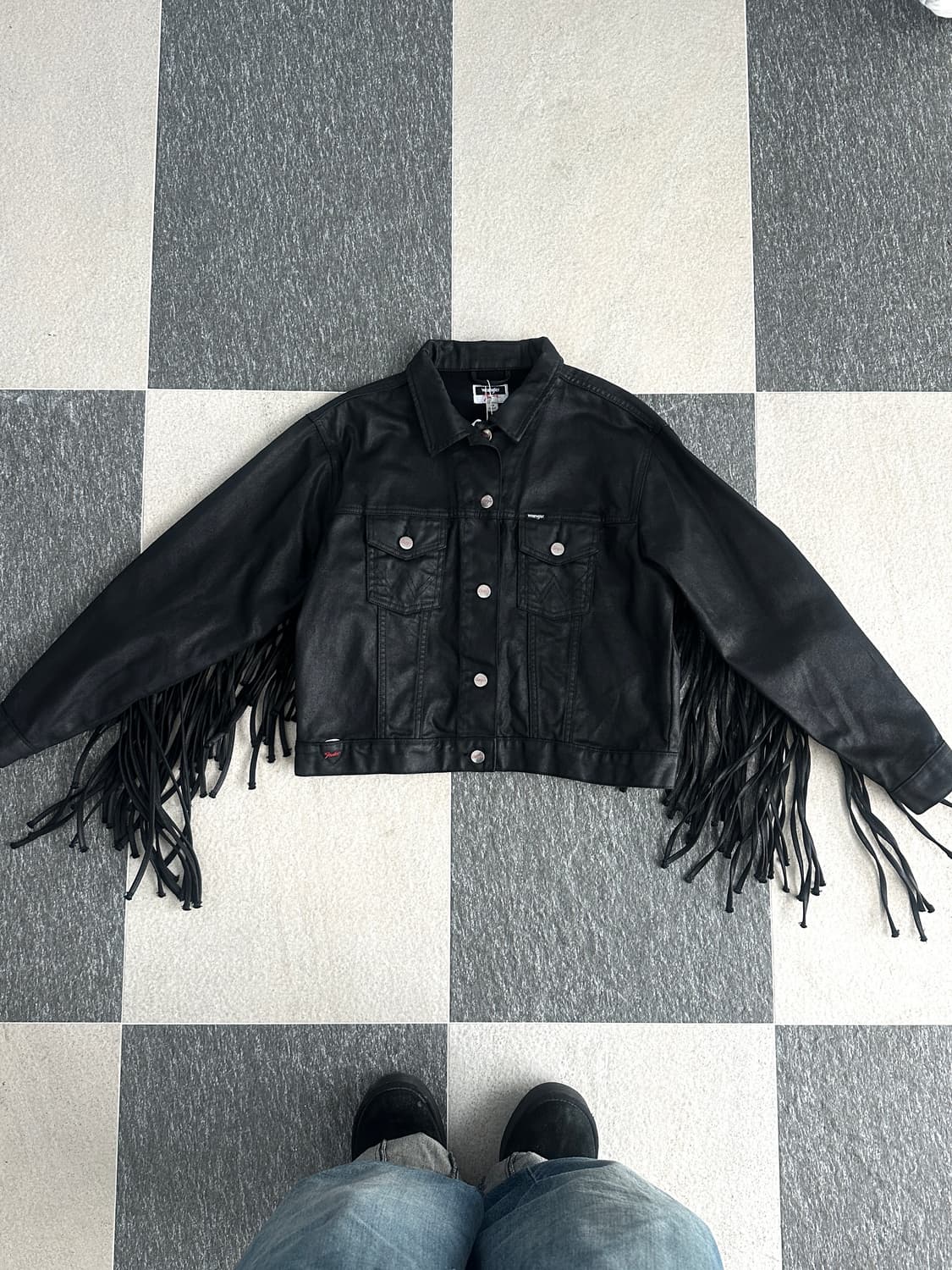 랭글러 X 팬더 프린지 웨스턴 카우보이 자켓  상품이미지7