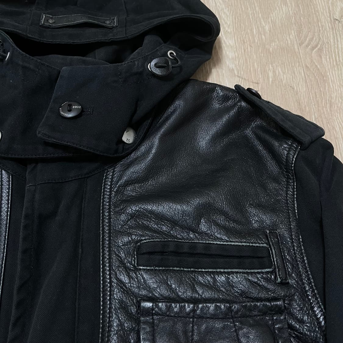 빈폴 진스 남성 소가죽 후드 자켓 XL/105 상품이미지2
