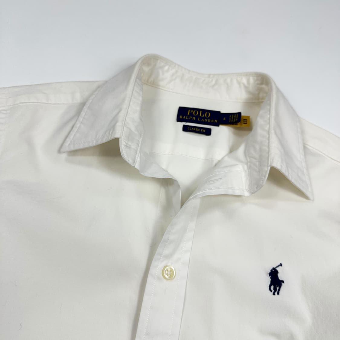 폴로 랄프로렌 포니 클래식 화이트 셔츠 (M 여성추천) 상품이미지4
