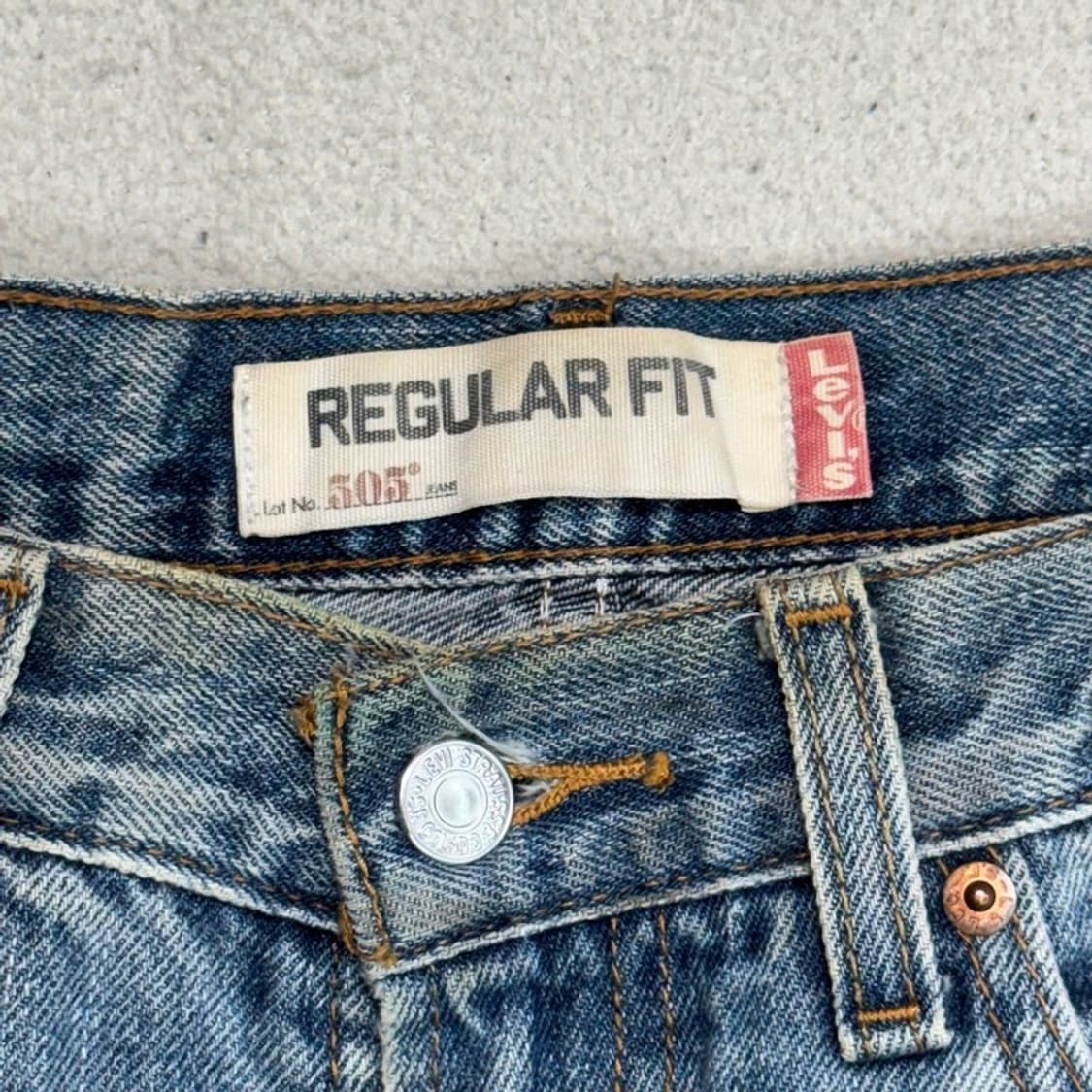 LEVI'S 505 라이트 블루 데님 팬츠 W31 L30 상품이미지3