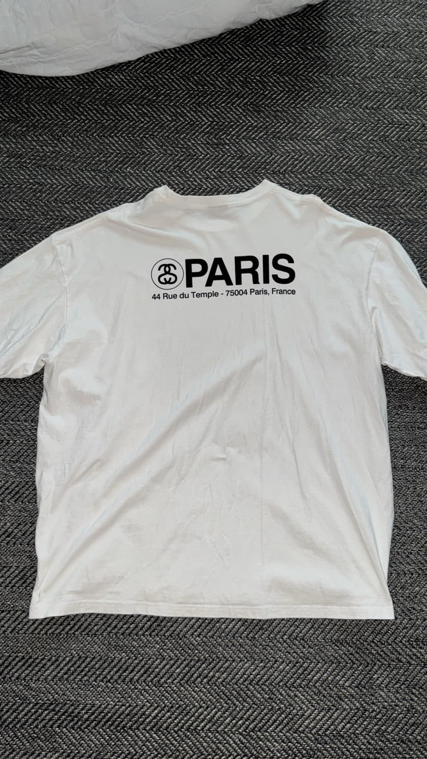 스투시 paris chapter store opening tee XL 상품이미지2