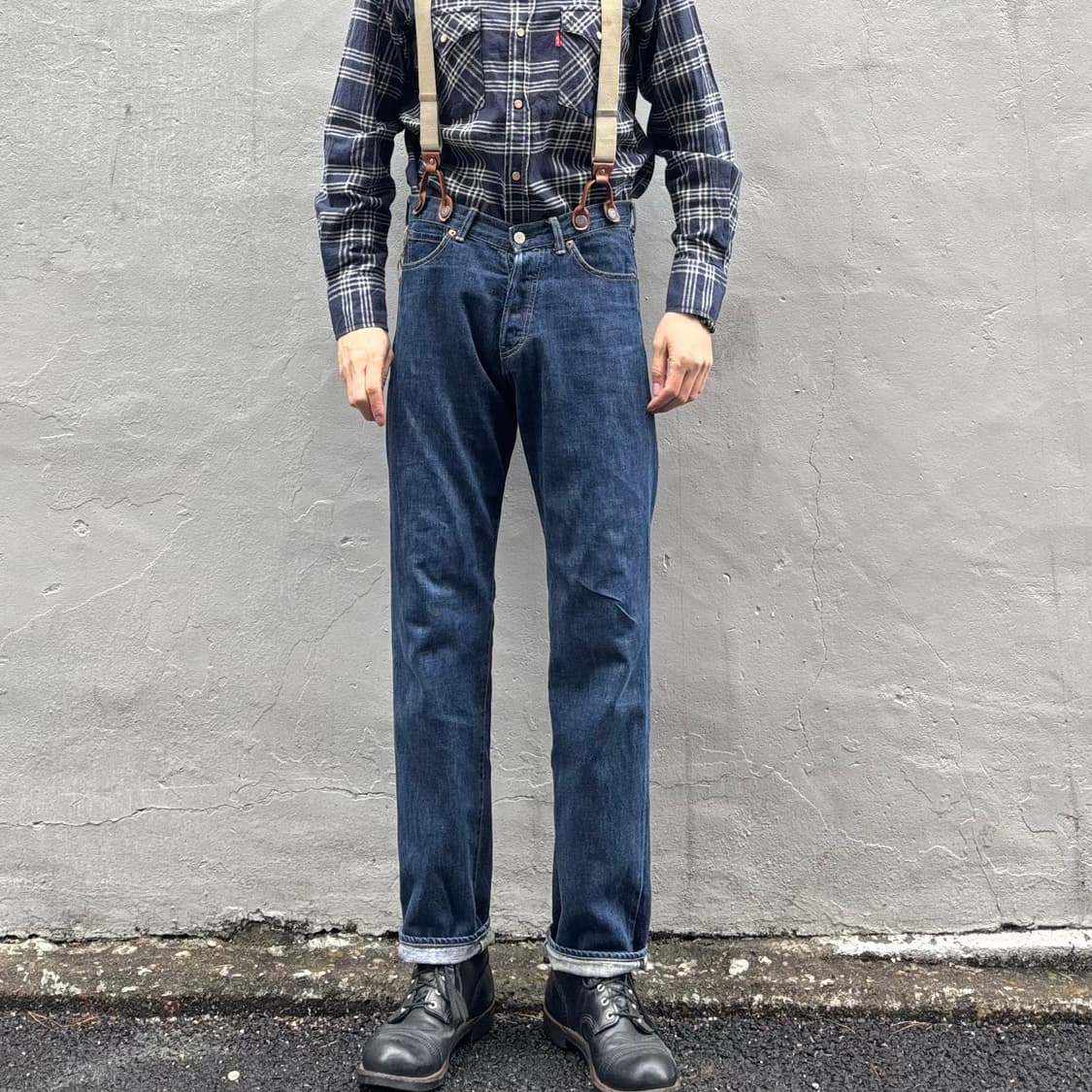 일본 빔즈 보이 신치백 셀비지 데님 팬츠 상품이미지2