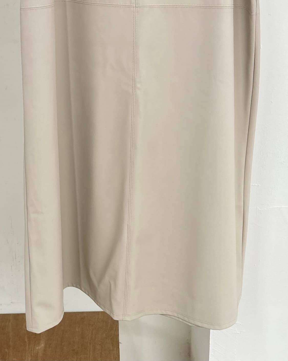 막스마라 아이보리 플레어 폴리 롱 스커트 상품이미지3